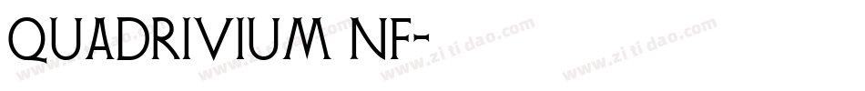 Quadrivium NF字体转换